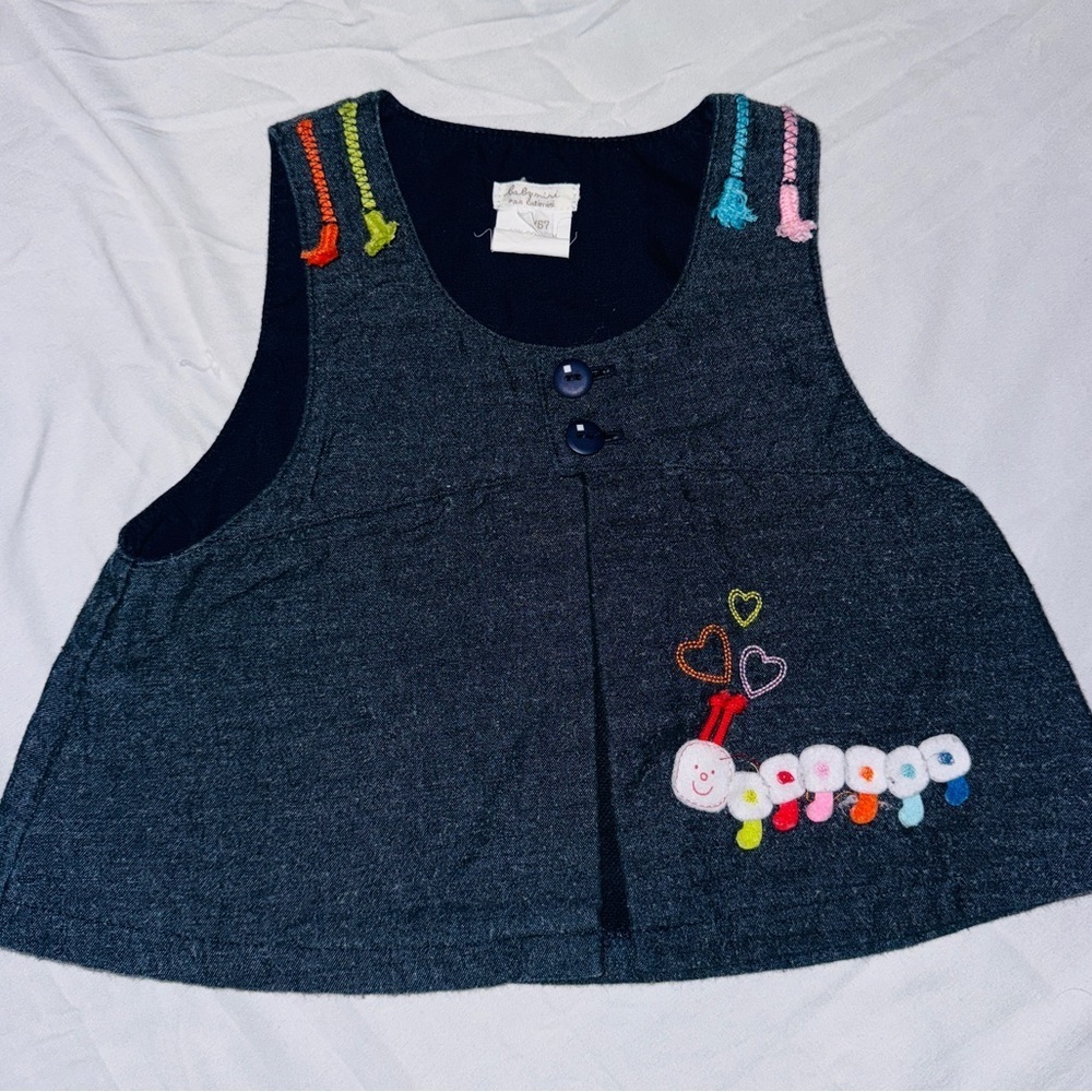 Catamini vintage denim infant vest